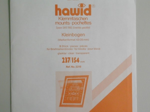 Hawid-Klemmtaschen, 5 Stück, glasklar, 237 x 154 mm