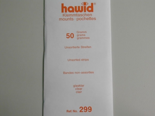 Hawid-Klemmtaschen, 50 Gramm unsortierte Streifen, glasklar