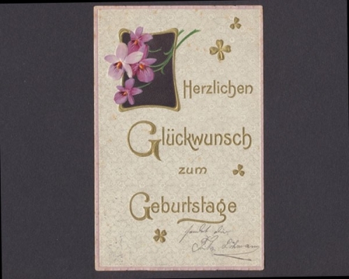 Herzlichen Glückwunsch zum Geburtstage