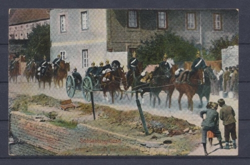 Soldatengrüsse, Artillerie rückt ins Quartier