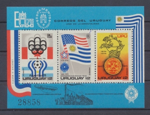 Uruguay, MiNr. Block 28, postfrisch