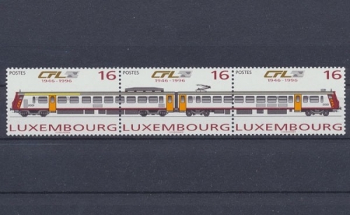 Luxemburg, MiNr. 1386-1388 Dreierstreifen, postfrisch