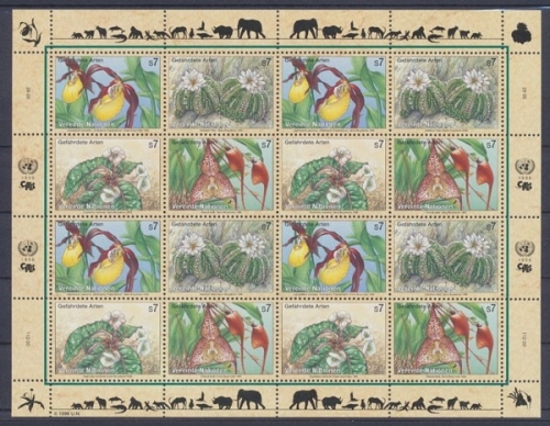 UNO Wien, MiNr. 205-208 Kleinbogen, postfrisch