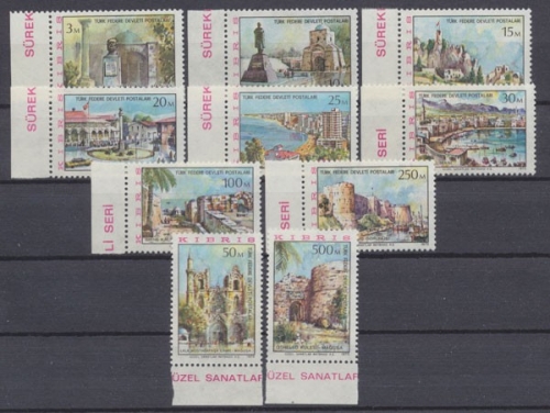 Türkisch-Zypern, Michel Nr. 10-19, postfrisch