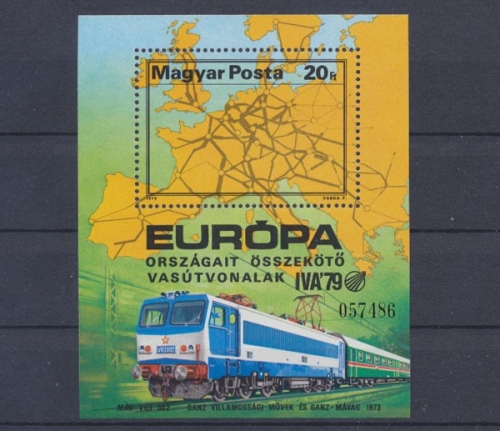 Ungarn, Eisenbahn, MiNr. Block 137 A, postfrisch