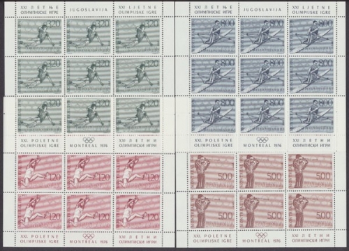 Jugoslawien, Michel Nr. 1656-1659 KB, postfrisch