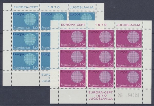 Jugoslawien, Michel Nr. 1379-1380 KB, postfrisch
