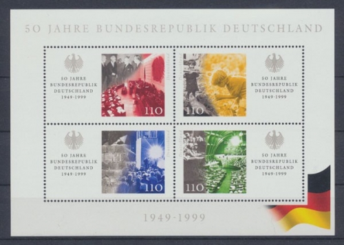 Deutschland (BRD), MiNr. Block 49 PLF I, postfrisch