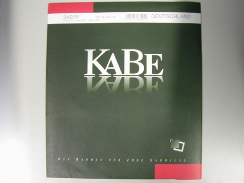 KABE, Vordruckblätter Deutschland 2010, ohne Falz