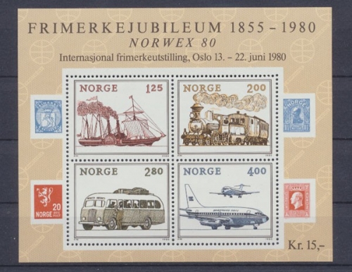 Norwegen, MiNr. Block 3, postfrisch