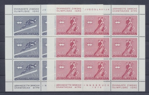 Jugoslawien, MiNr. 1630-1631 Kleinbogen, postfrisch