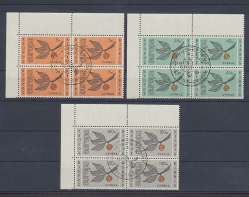 Zypern, Michel Nr. 258-260 (4), gestempelt