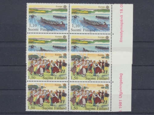 Finnland, MiNr. 881-882 Viererblock, postfrisch