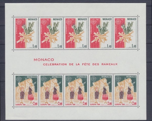 Monaco, MiNr. Block 17, postfrisch