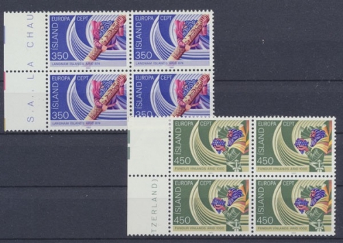 Island, MiNr. 578-579 Viererblock, postfrisch