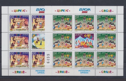 Serbische Republik, Michel Nr. 241-242 A KB, postfrisch