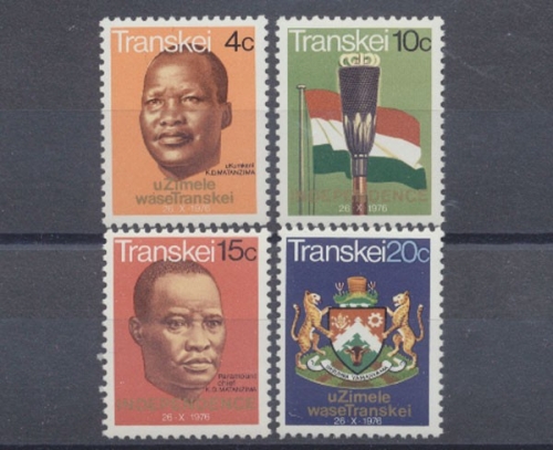 Transkei, MiNr. 18-21, postfrisch