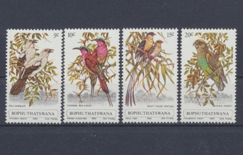 Südafrika-Bophuthatswana, Vögel, MiNr. 60-63, postfrisch