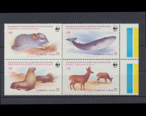 Chile, Michel Nr. 1066-1069 ZD, postfrisch