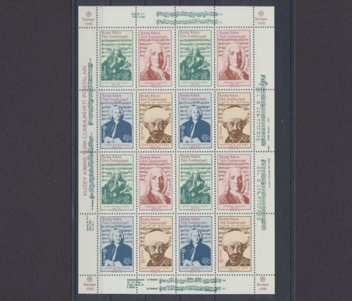 Türkisch-Zypern, MiNr. 166-169 Kleinbogen, postfrisch