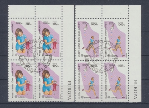 Türkisch - Zypern, MiNr. 249-250 A, Viererblock, ESST