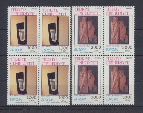 Türkei, MiNr. 2984-2985 Viererblock, postfrisch