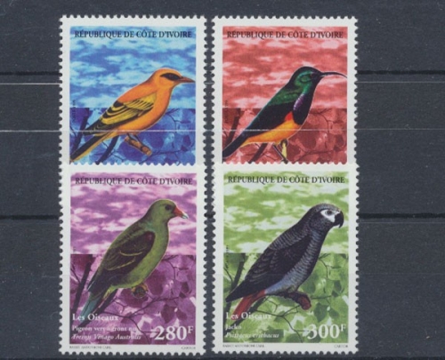 Elfenbeinküste, Vögel, MiNr. 1219-1222, postfrisch