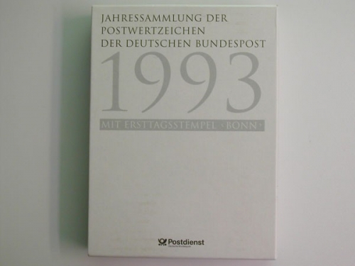 Deutschland (BRD), Jahressammlung 1993, gestempelt