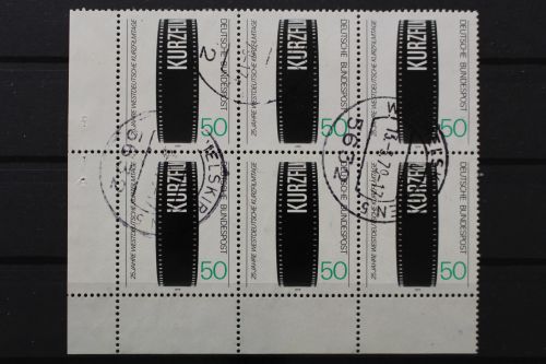 Deutschland, MiNr. 1003, 6er Block, Ecke links unten, gestempelt
