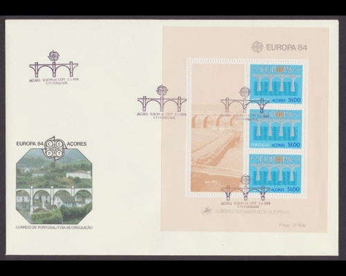 Azoren, Michel Nr. Block 5, FDC