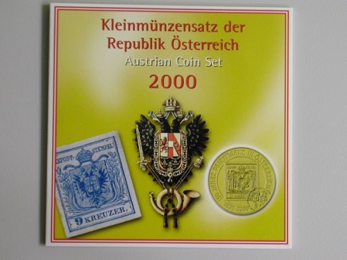 Österreich, Kursmünzensatz 2000, stempelglanz