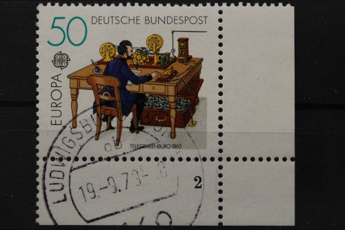 Deutschland (BRD), MiNr. 1011, Ecke rechts unten, FN 2, gestempelt