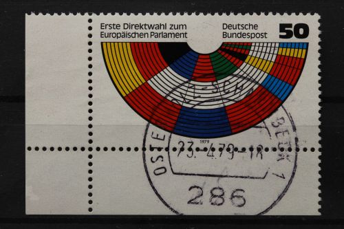Deutschland (BRD), MiNr. 1002, Ecke links unten, gestempelt