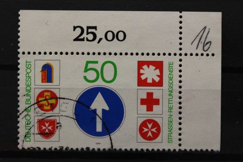 Deutschland (BRD), MiNr. 1004, Ecke rechts oben, gestempelt