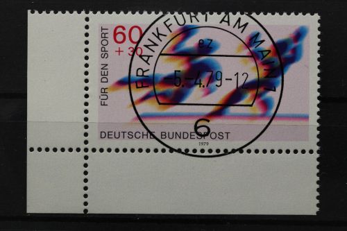 Deutschland (BRD), MiNr. 1009, Ecke likns unten, EST