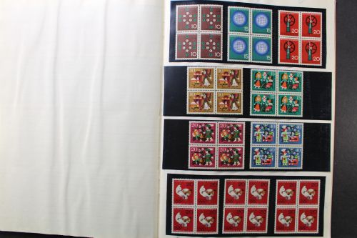 Deutschland (BRD) Viererblock-Sammlung der 1960er Jahre