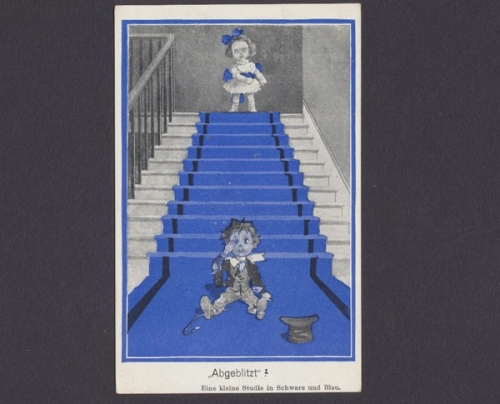 Eine kleine Studie in Schwarz und Blau, "Abgeblitzt"
