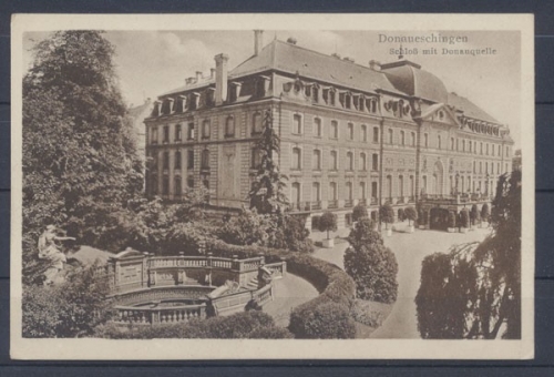 Donaueschingen, Schloß mit Donauquelle