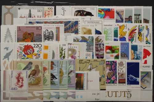 BRD, MiNr. 1965-2026, Jahrgang 1998, Ecke links unten, postfrisch