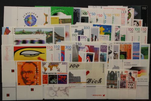 BRD, MiNr. 2087-2155, Jahrgang 2000, Ecke links unten, postfrisch