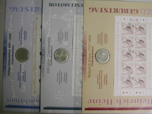 BRD Numisblätter, kompletter Jahrgang 1997