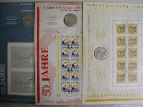 BRD Numisblätter, kompletter Jahrgang 1999
