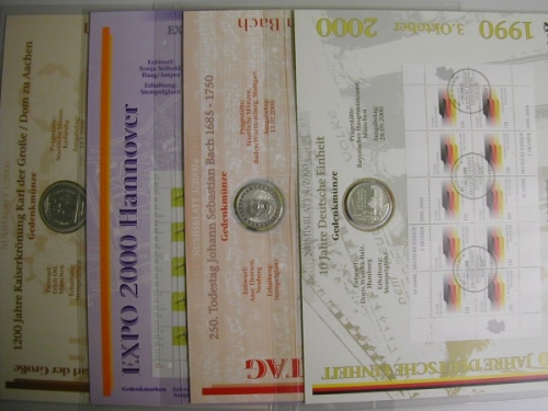BRD Numisblätter, kompletter Jahrgang 2000