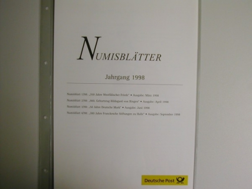 Inhaltsverzeichnis und Beschreibungsblätter zum Jahrgang 1998