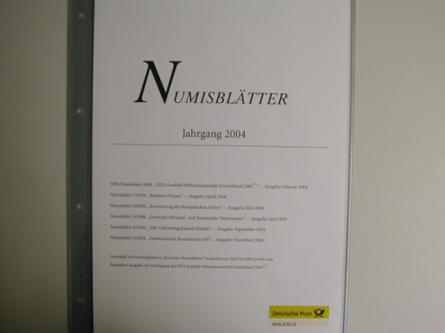 Inhaltsverzeichnis und Beschreibungsblätter zum Jahrgang 2004
