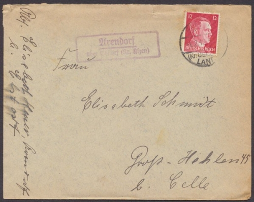 Arendorf über Ebsdorf, Landpoststempel