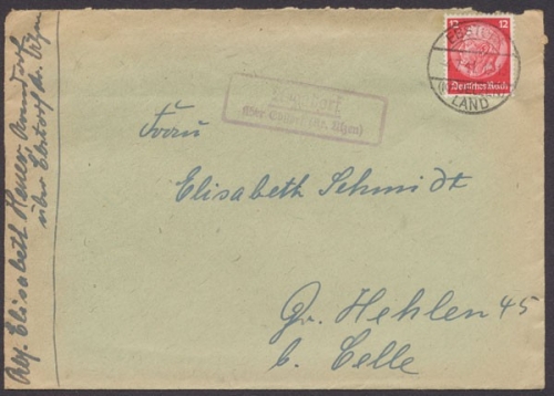 Arendorf über Ebsdorf, Landpoststempel