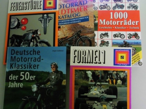 5 Bücher zum Thema Motorräder und Formel 1