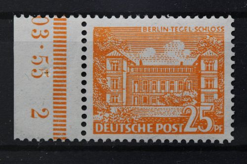 Berlin, MiNr. 50, Rand mit HAN - Teil, postfrisch