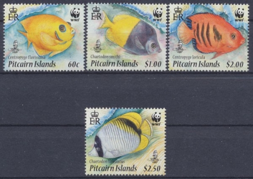 Pitcairn, Fische / Meerestiere, MiNr. 805-808, postfrisch